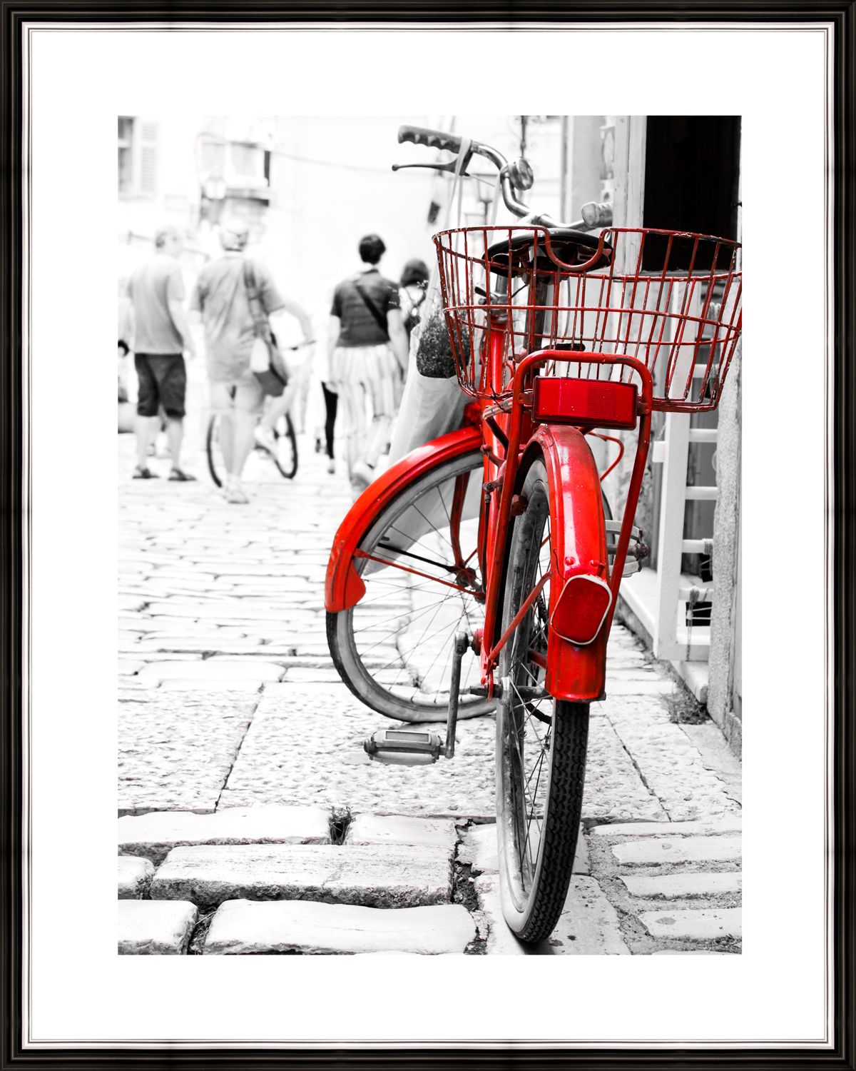 Картина в багете 40x50 см "Красный велосипед" BE-103-284