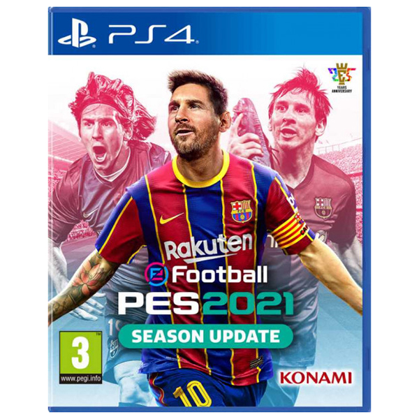 Игра для PS4 eFootball PES 2021 Season Update (Русские субтитры), Спортивный симулятор, Стандартное издание, Blu-ray