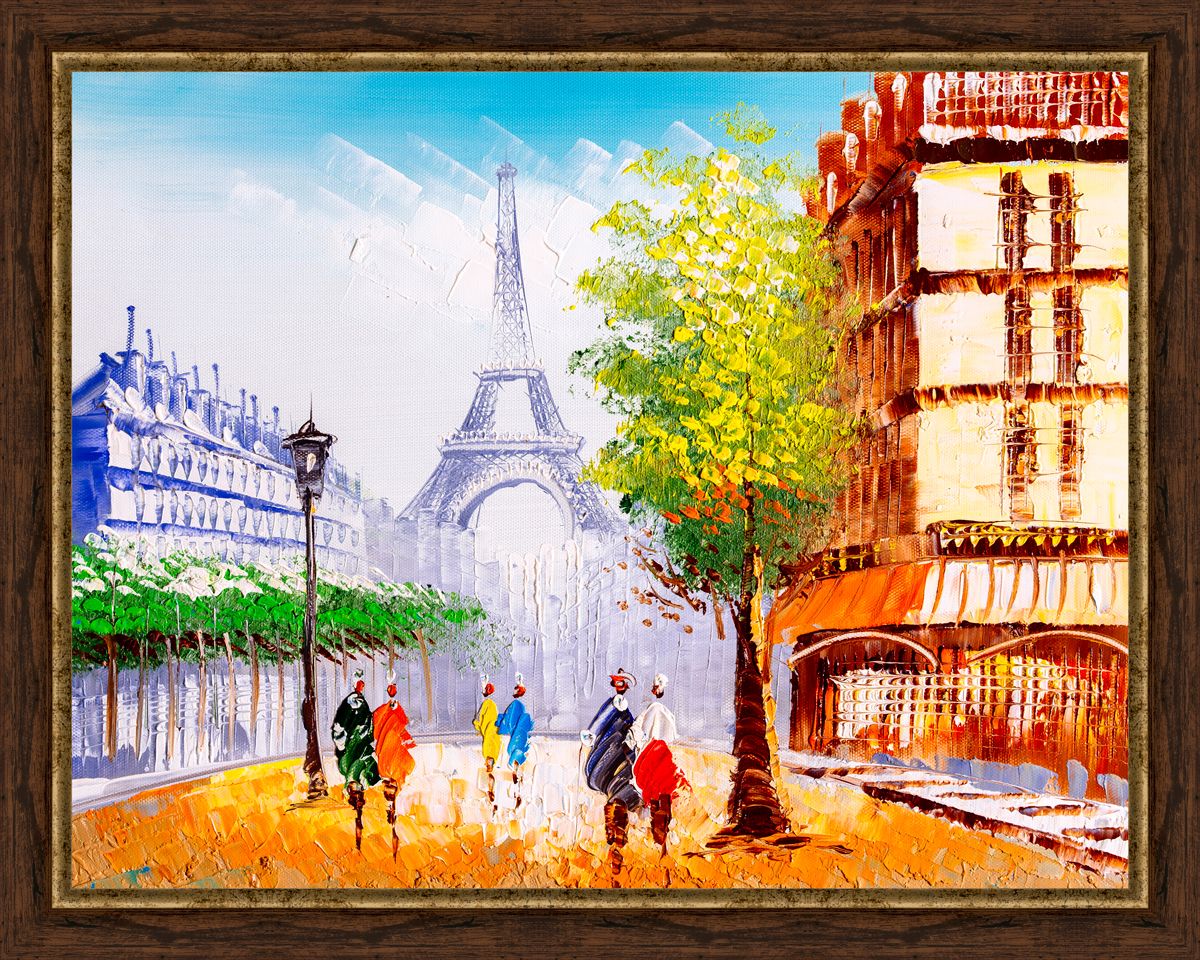 Картина в багете 50x40 см "Париж масло" BE-103-343