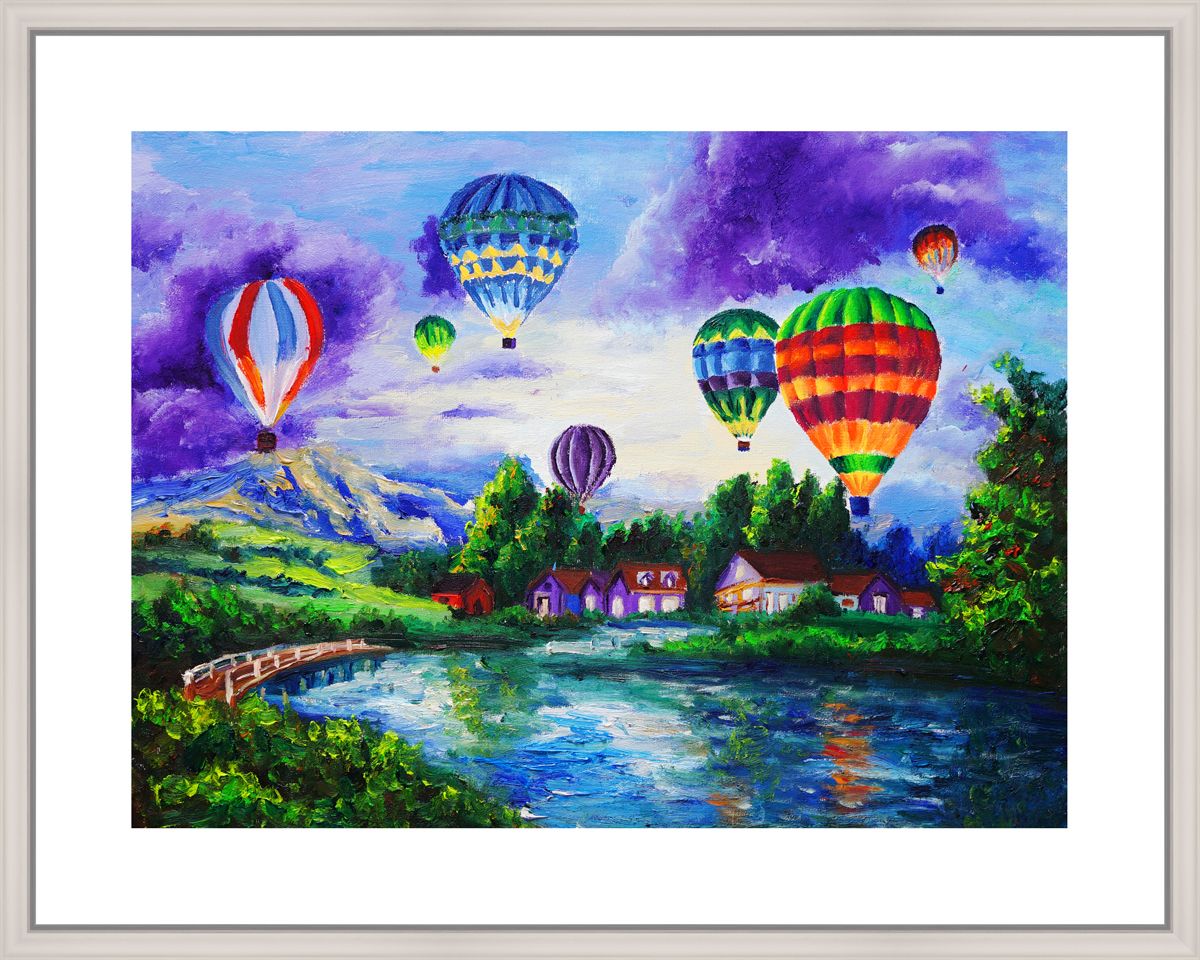 Картина в багете 50x40 см "Воздушные шары" BE-103-246
