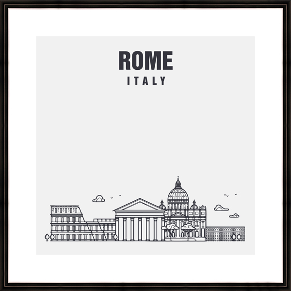 Картина в багете 40х40 см "Rome" BE-103-453