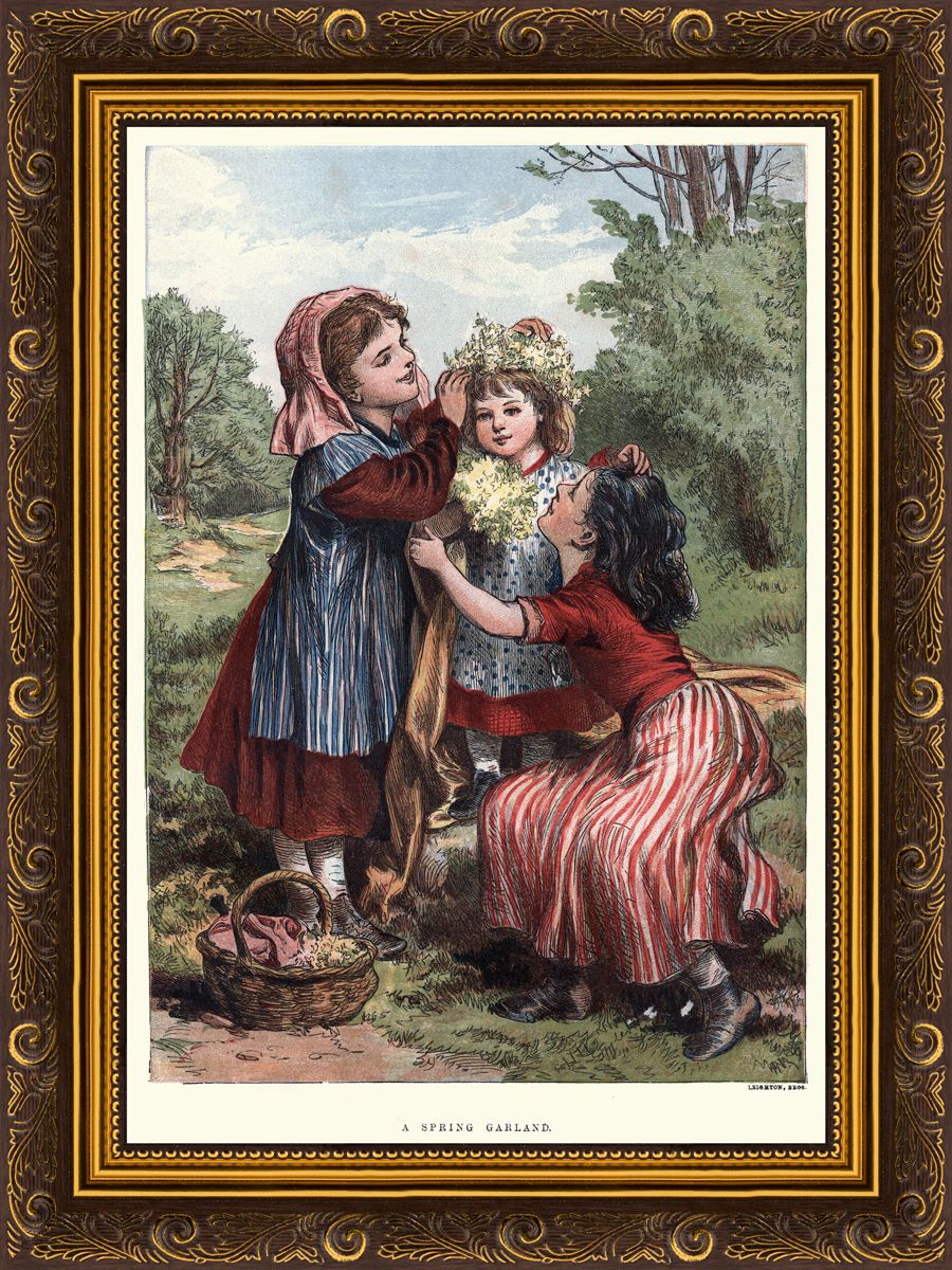 Картина в багете 30x40 см "Три сестры" BE-103-419