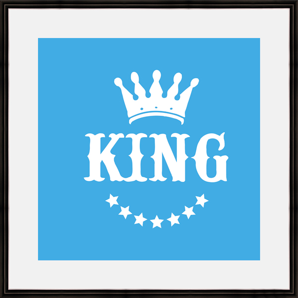 Картина в багете 40x40 см "King" BE-103-467