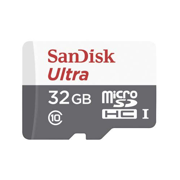 Карта памяти microSDHC 32Гб SanDisk Ultra, с адаптером