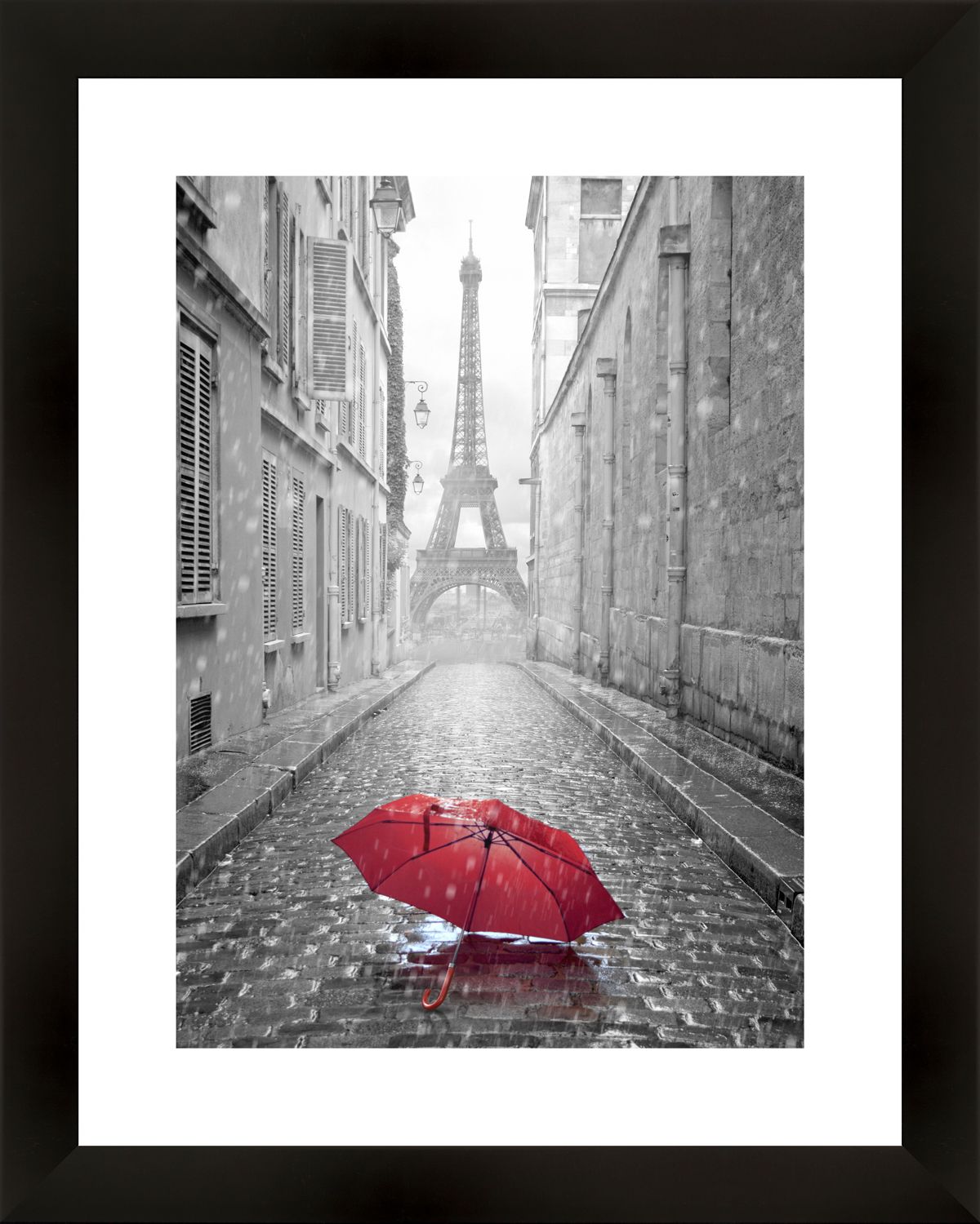 Картина в багете 40x50 см "Красный зонт" BE-103-377