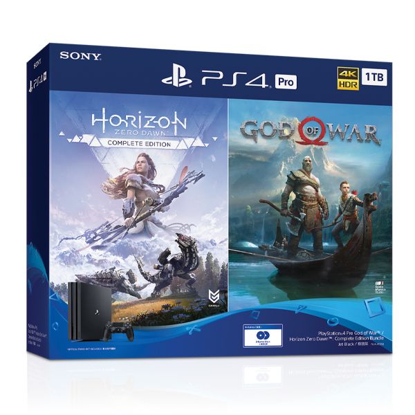 Игровая консоль Sony PlayStation 4 Pro 1Tб в комплекте Horizon Zero Dawn + God Of War