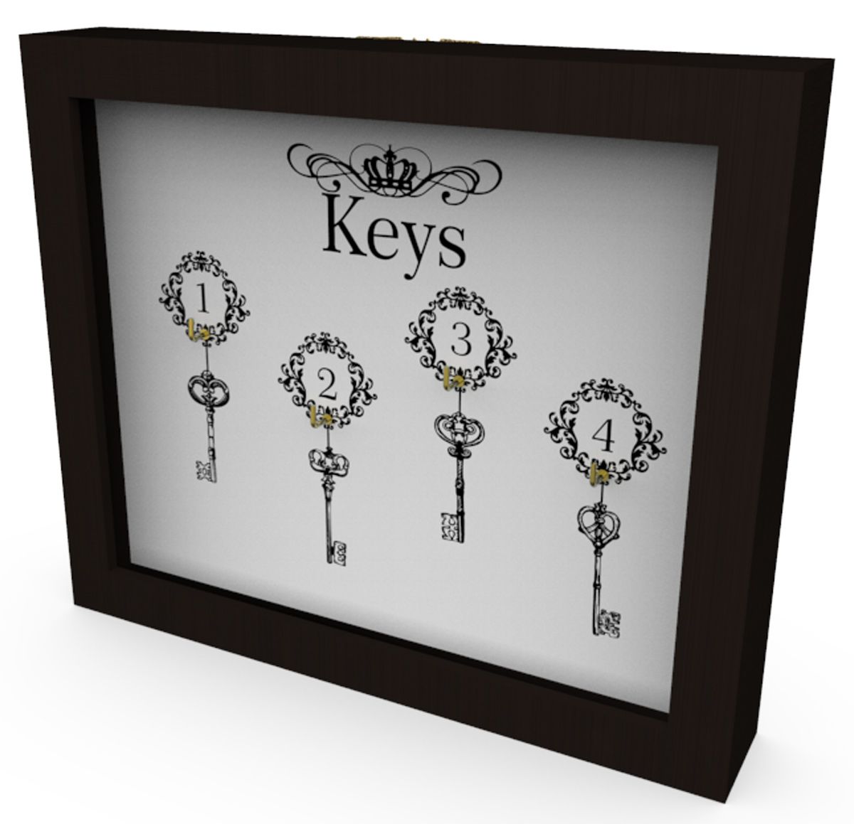 Ключница "Keys 1" 26x22 см массив дерева, венге KD-041-008