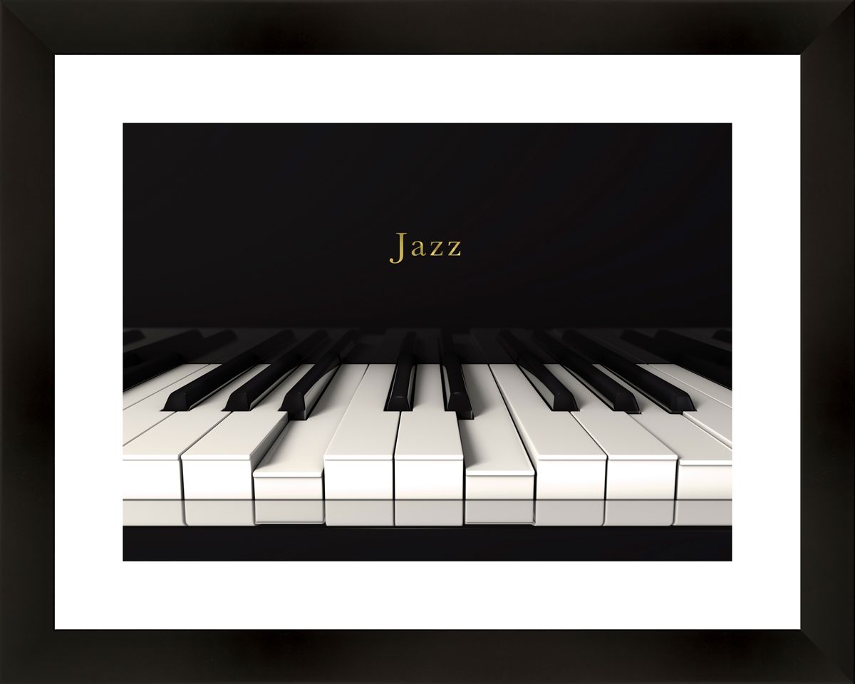 Картина в багете 50x40 см "Пианино" BE-103-385