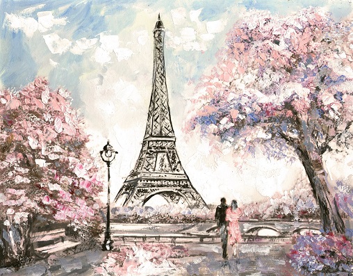 Картина в раме 40х50 Весна в Париже 466210838