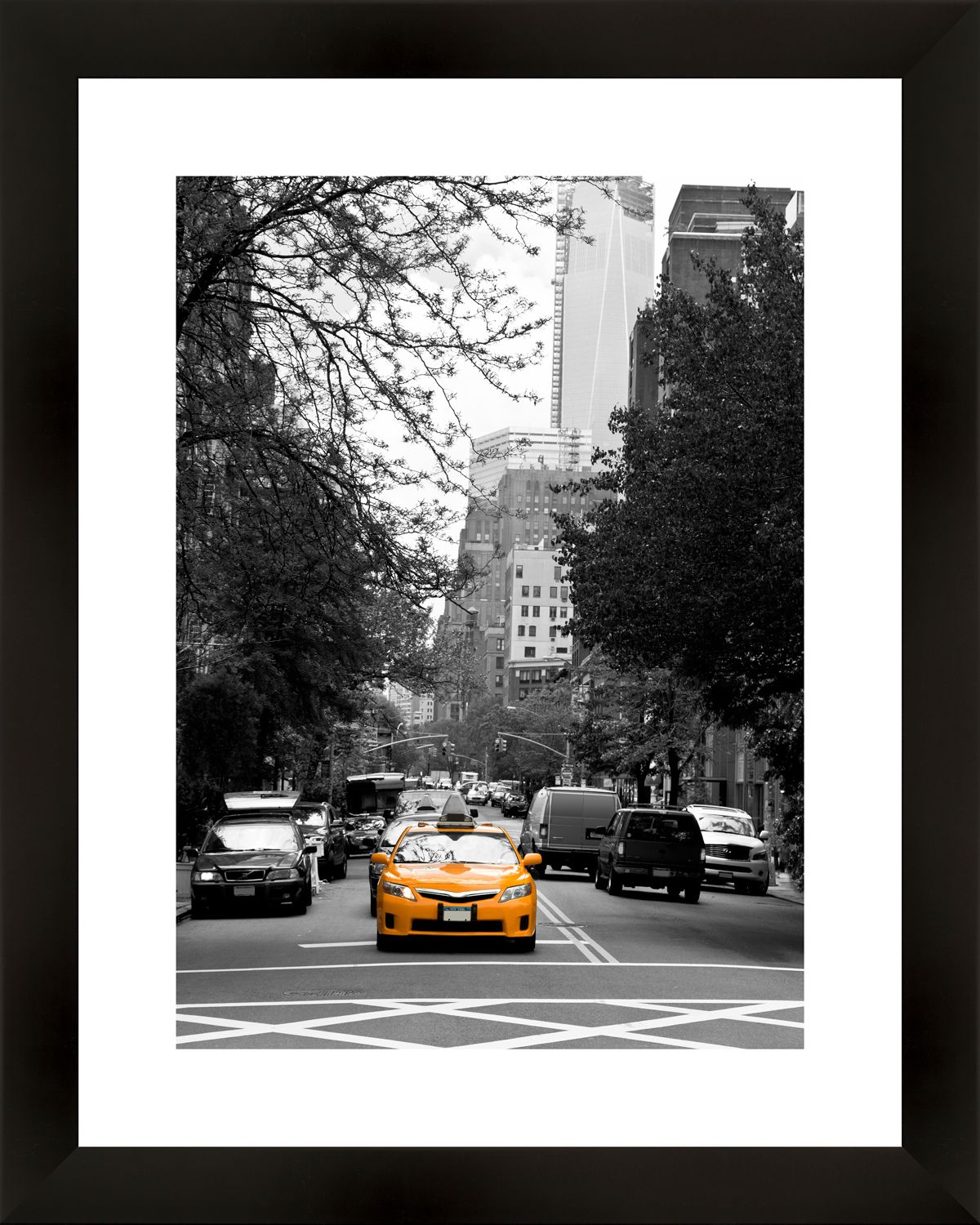Картина в багете 40x50 см "Желтое такси 1" BE-103-376
