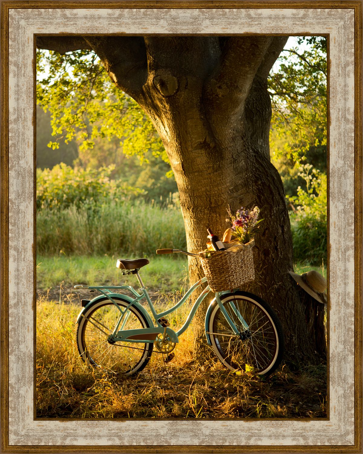 Картина в багете 40x50 см "Велосипед около дерева" BE-103-403