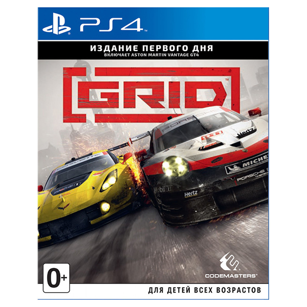 Игра для PS4 Grid (Английский язык), Спортивный симулятор, Первого дня издание, Blu-ray