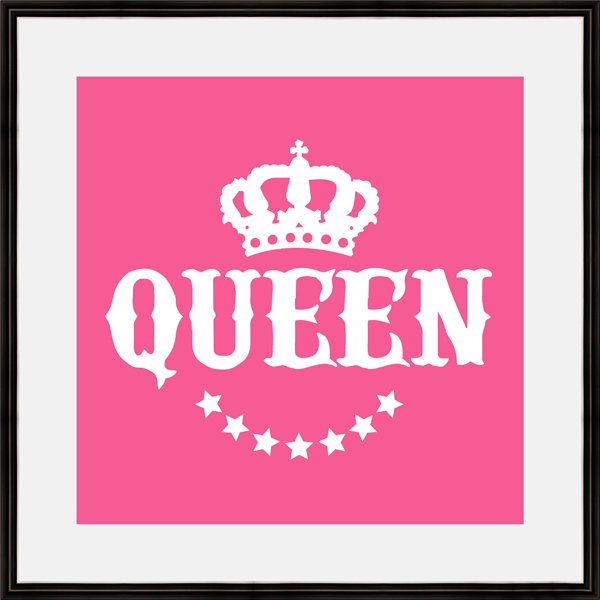 Картина в багете 40x40 см "Queen" BE-103-468