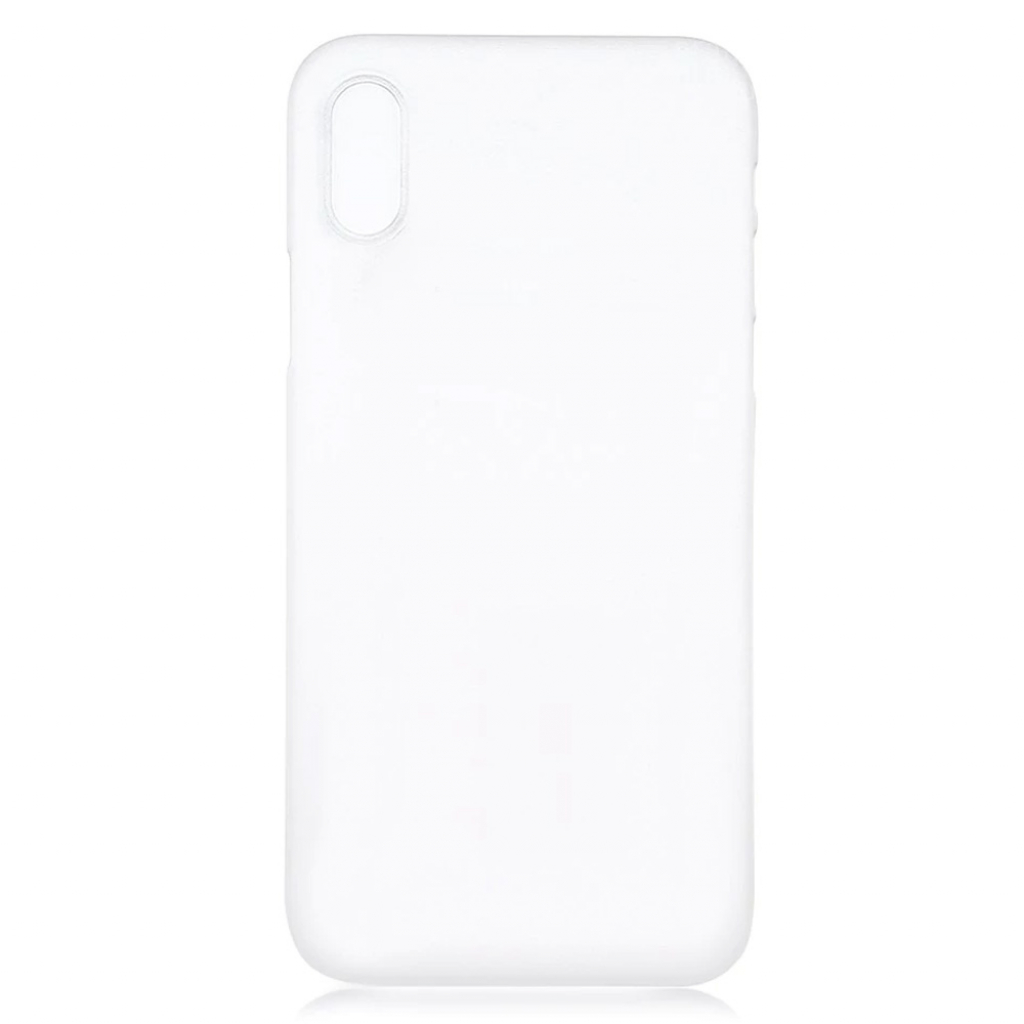 Чехол для iPhone X / XS силиконовый плотный 1mm прозрачный